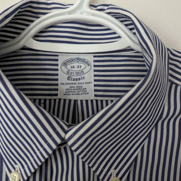 BROOKS BROTHERS - Regnant Striped Dress Shirt - Picture 5 of 12
